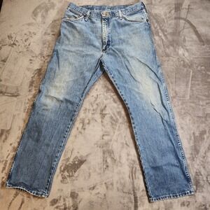 Wrangler Jeans Mens 34x30 Blue Cowboy Cut 47MZWPW Original Fit Straight Leg